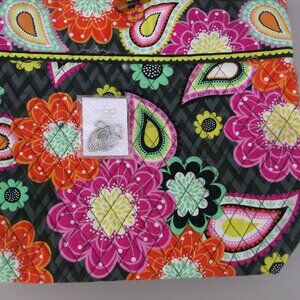Vera Bradley Quilted Floral Tote 14x13 + NWT D’Bello Earrings | Like New ✈️